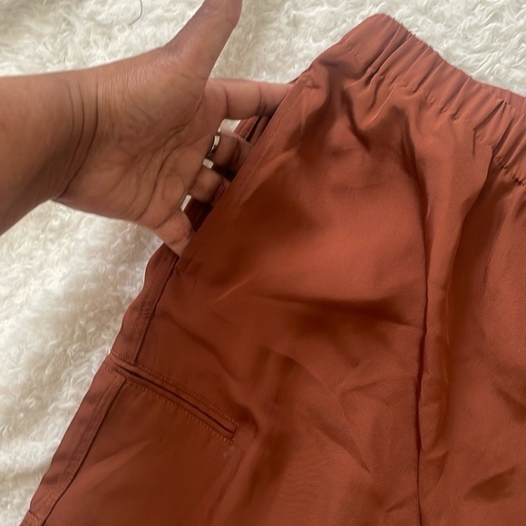 Theory Brown Track Pants Relaxed Fit Joggers - Picture 5 of 13